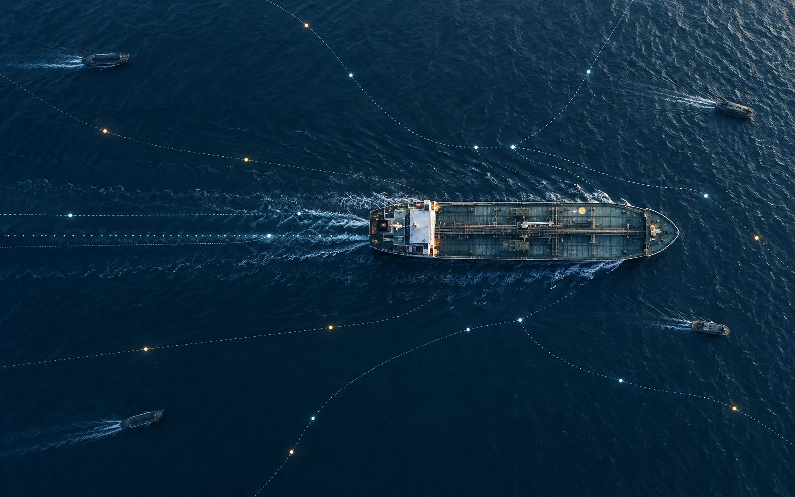 Vessel tracked through connected AIS signals